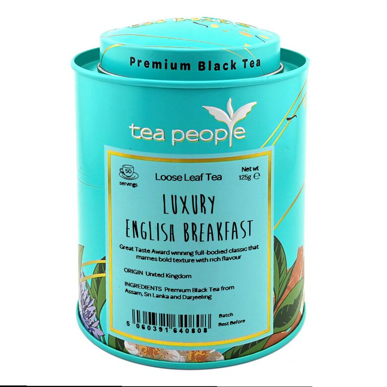 Luxury English Breakfast -125g Loose Leaf Tea in Tin Caddy, , hi-res